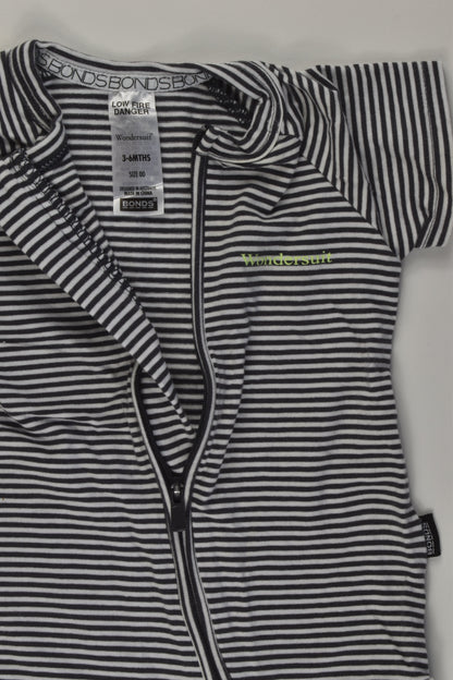 Bonds Size 000 Stroped Short Wondersuit