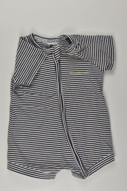 Bonds Size 000 Stroped Short Wondersuit
