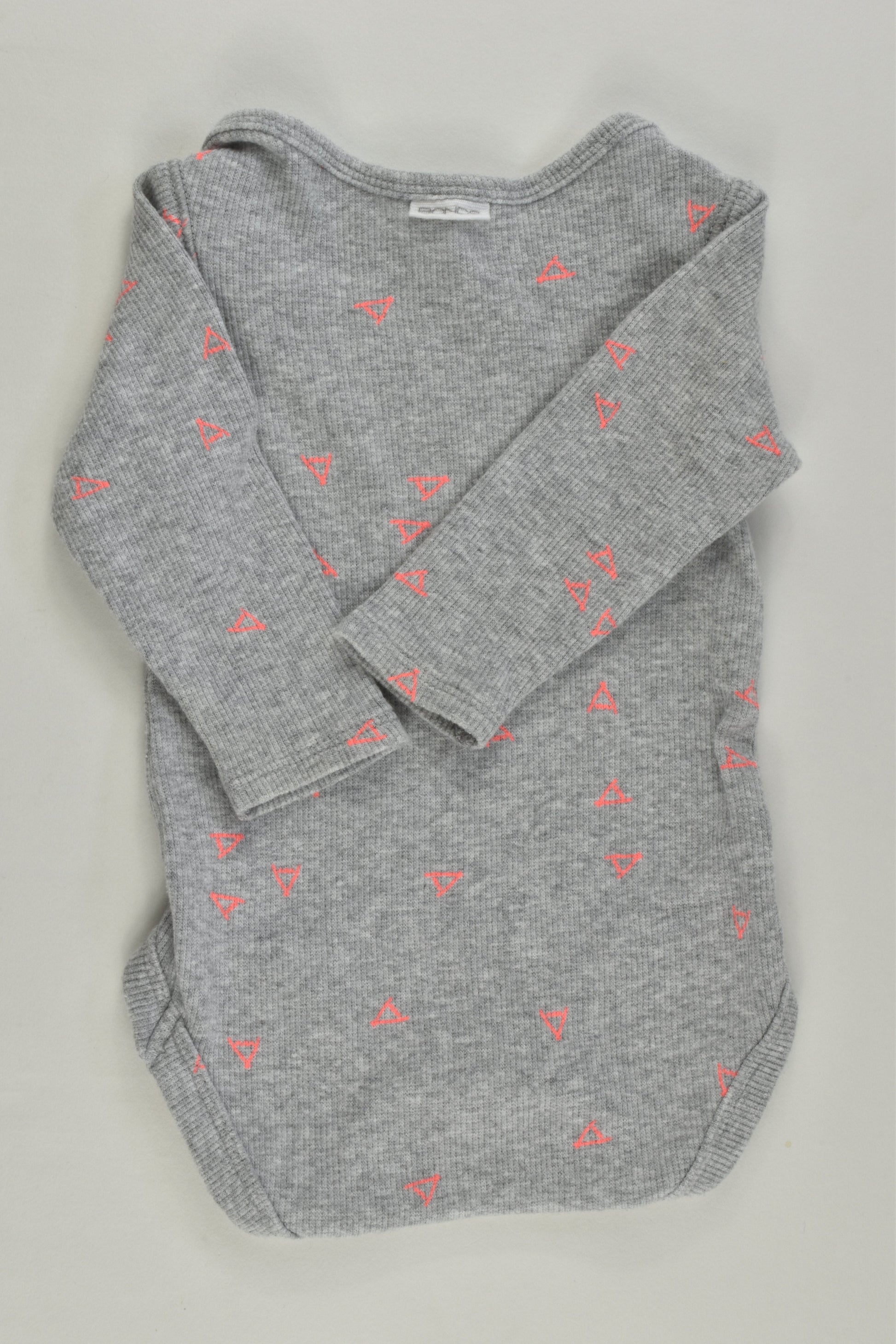 Bonds Size 000 Triangles Ribbed Bodysuit