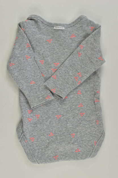 Bonds Size 000 Triangles Ribbed Bodysuit