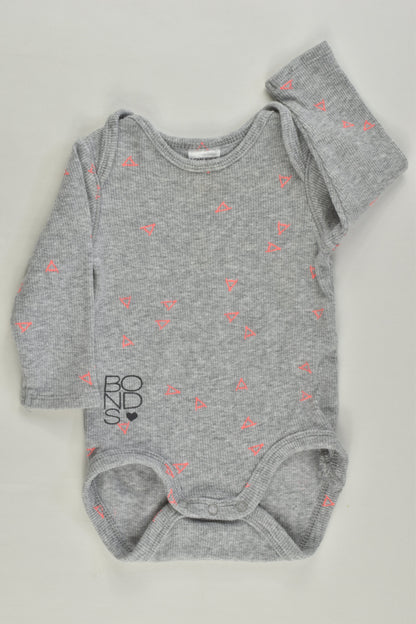 Bonds Size 000 Triangles Ribbed Bodysuit