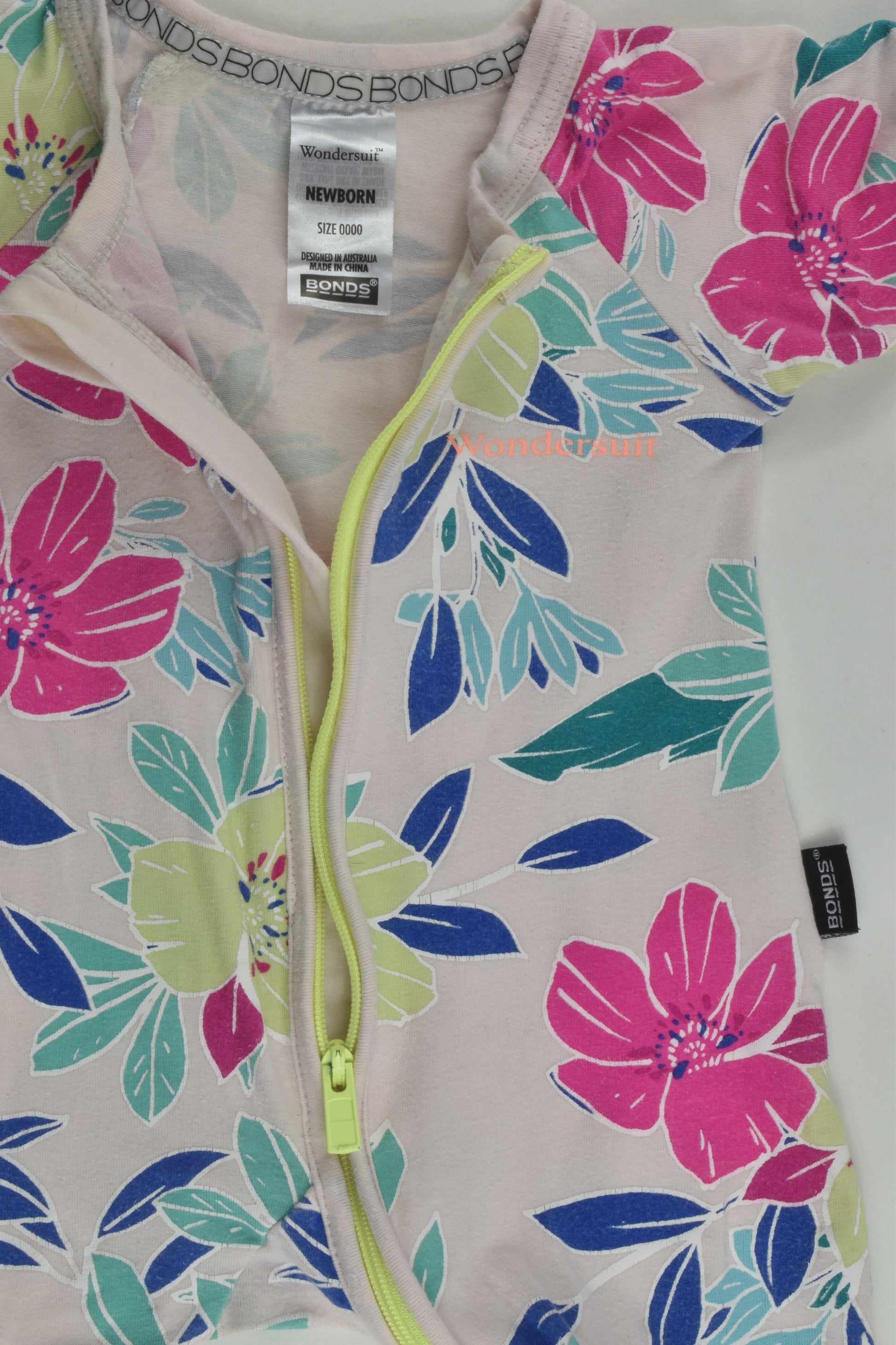 Bonds Size 0000 Floral Wondersuit