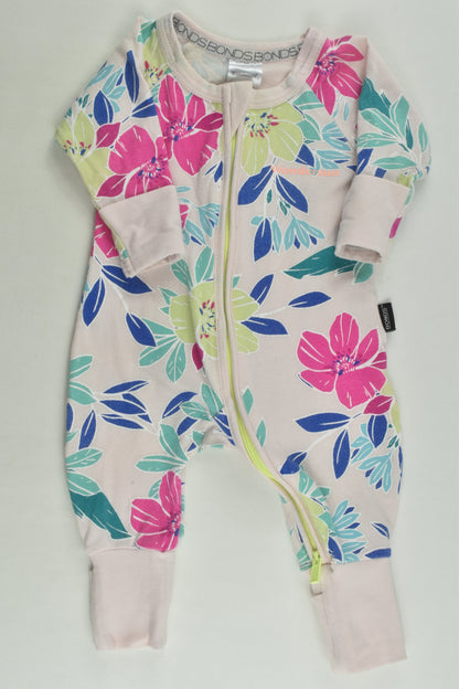 Bonds Size 0000 Floral Wondersuit