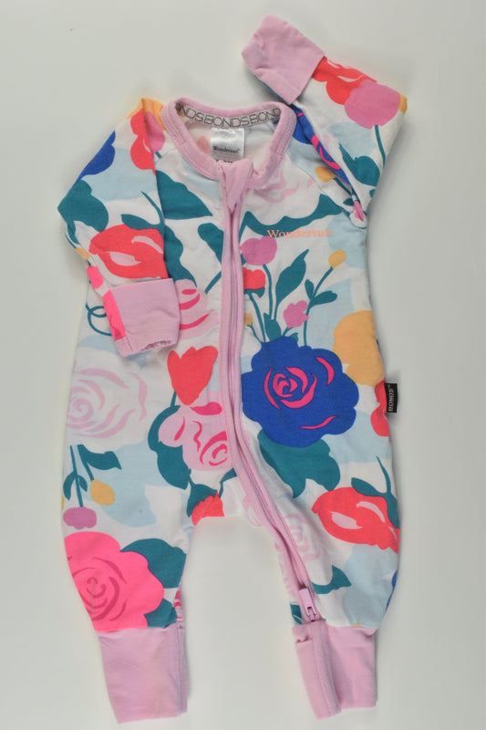 Bonds Size 0000 Floral Wondersuit