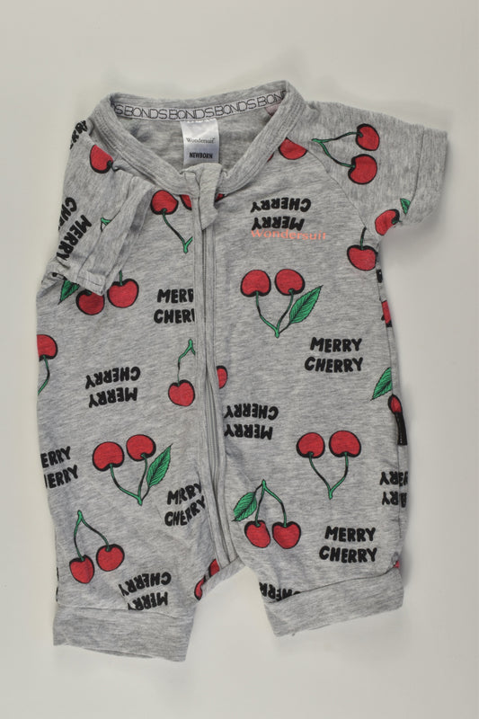 Bonds Size 0000 'Merry Cherry' Short Wondersuit