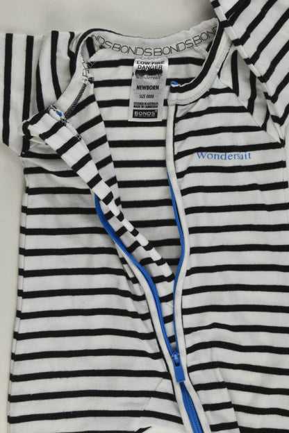 Bonds Size 0000 (Newborn) Striped Wondersuit