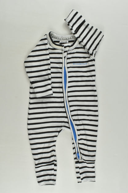Bonds Size 0000 (Newborn) Striped Wondersuit
