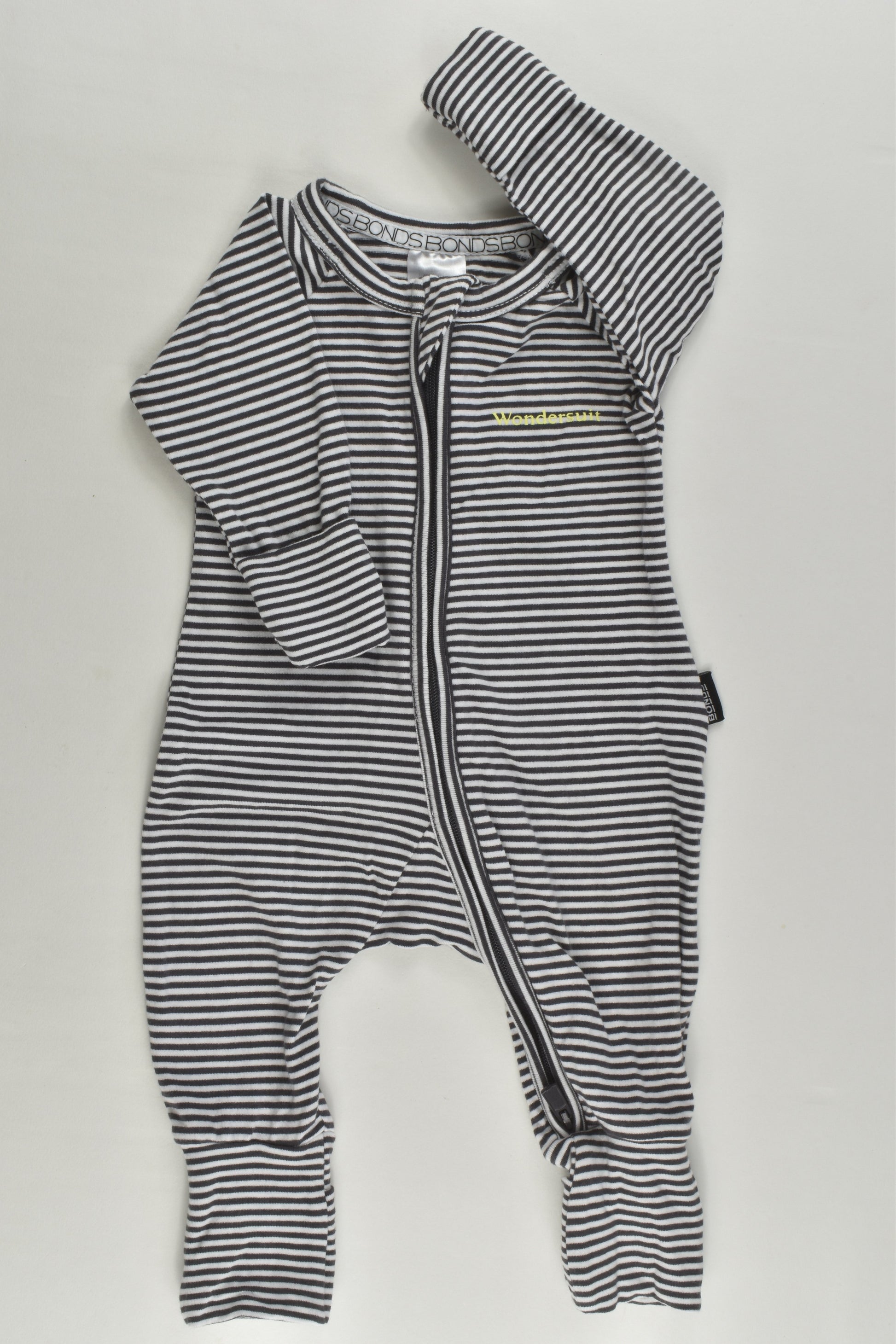 Bonds Size 0000 (Newborn) Striped Wondersuit