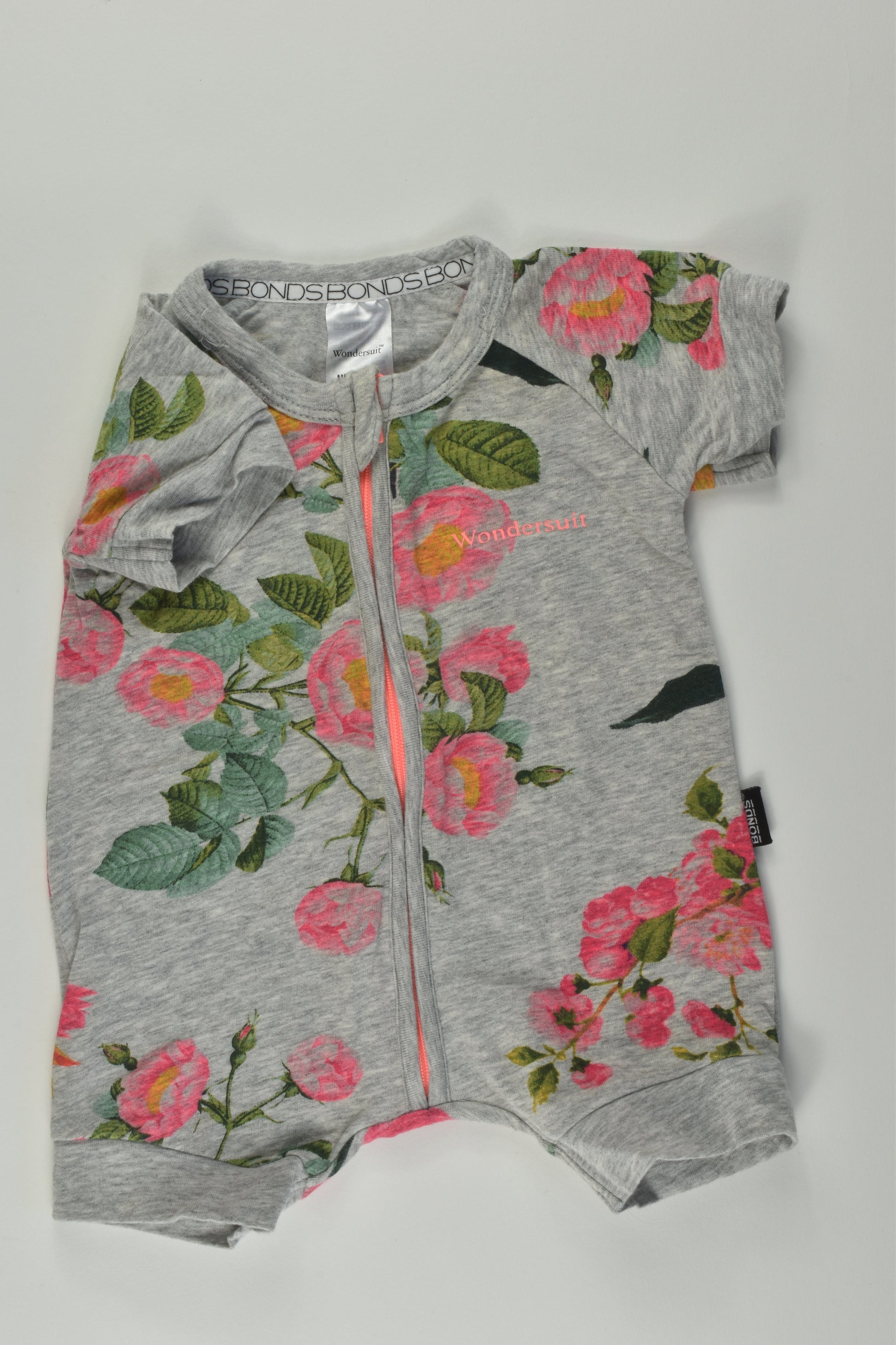 Bonds Size 0000 Roses Wondersuit