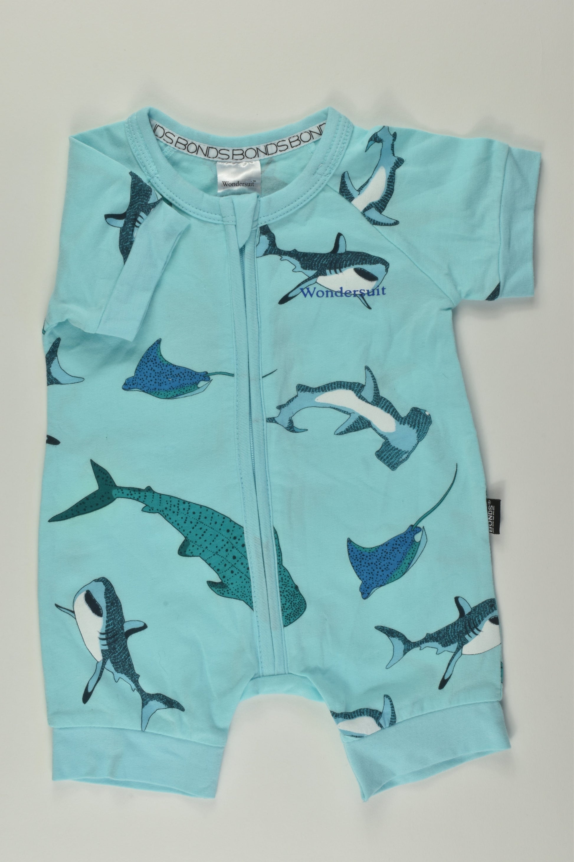 Bonds Size 0000 Shark Wondersuit