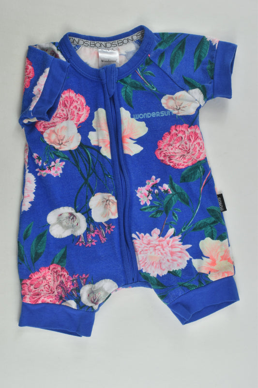 Bonds Size 0000 Short Floral Wondersuit