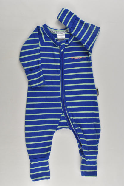 Bonds Size 0000 Striped Wondersuit