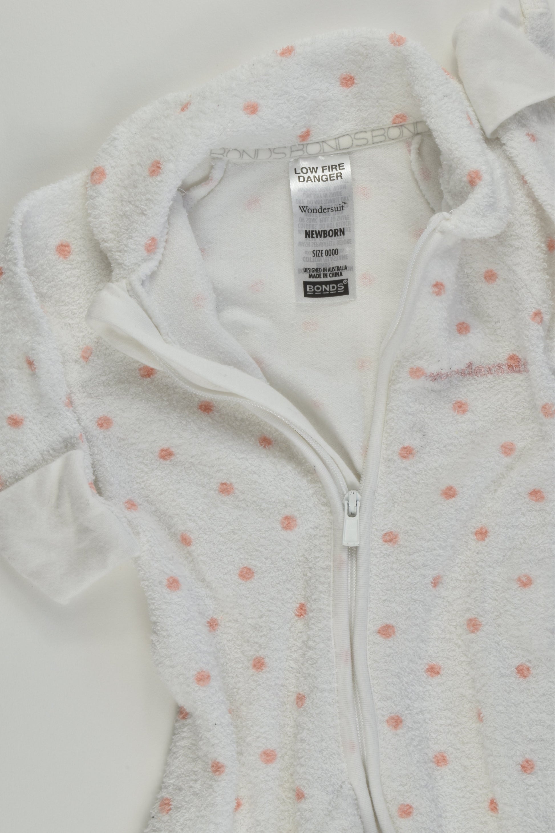 Bonds Size 0000 Terry Wondersuit