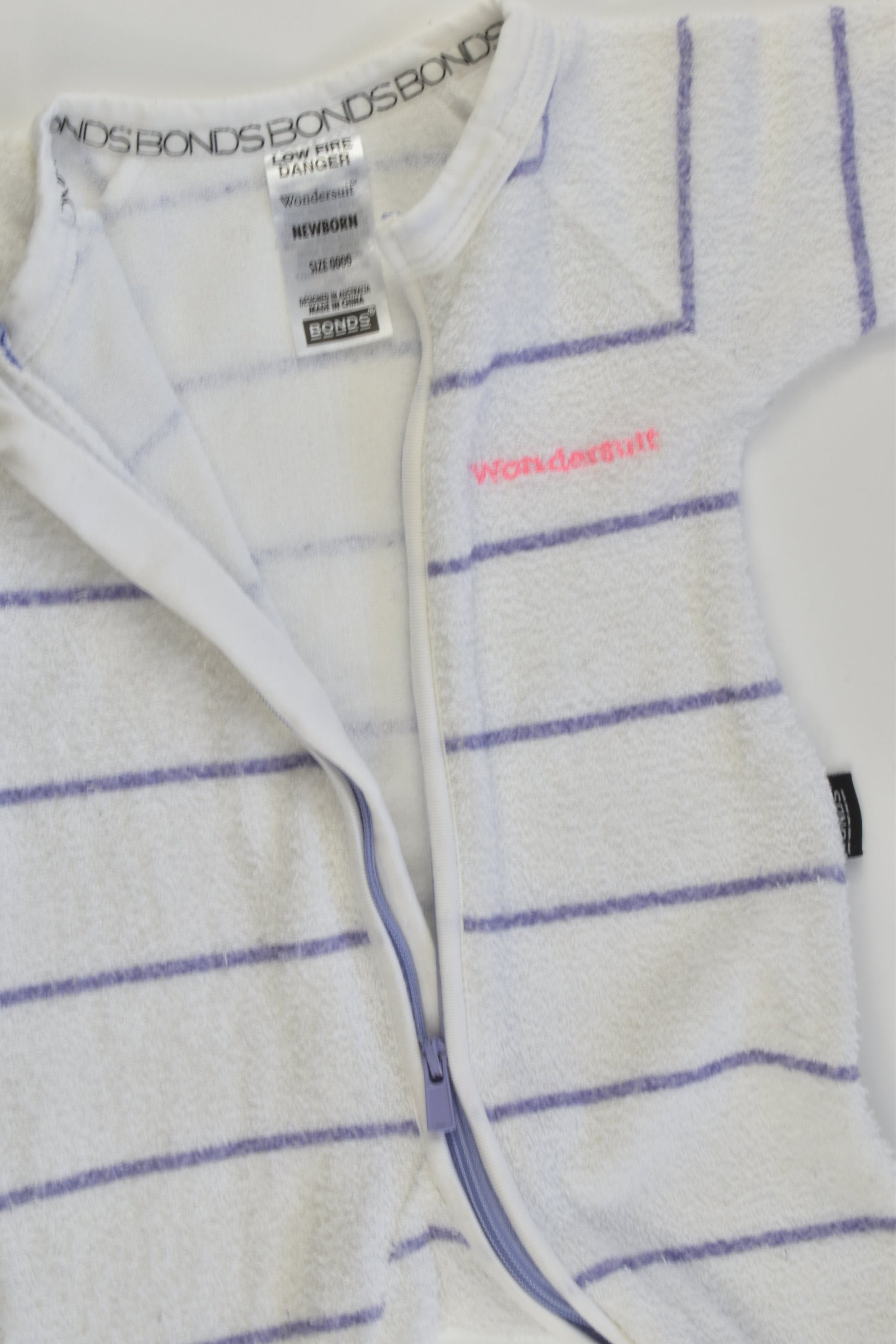 Bonds Size 0000 Terry Wondersuit