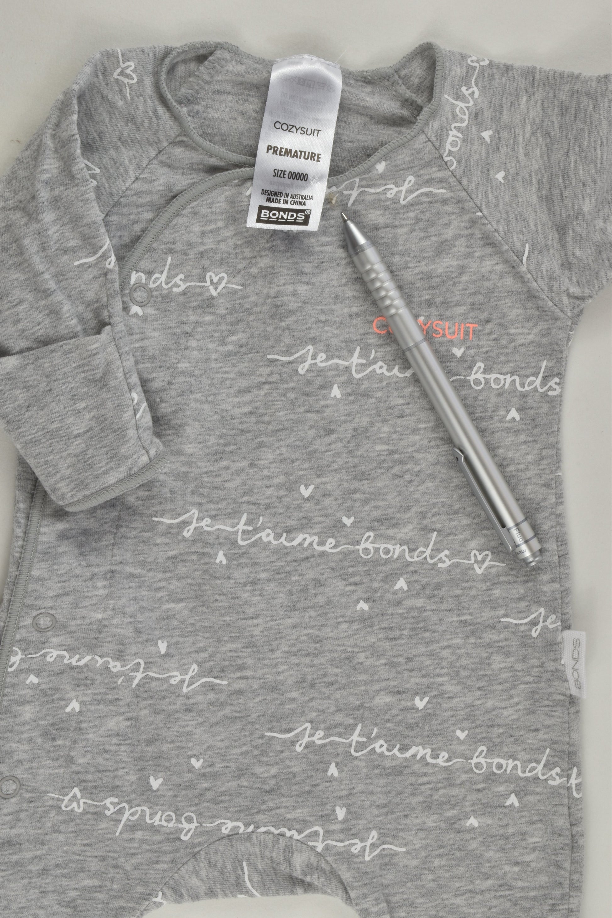 Bonds Size 00000 (Premature) Cozysuit
