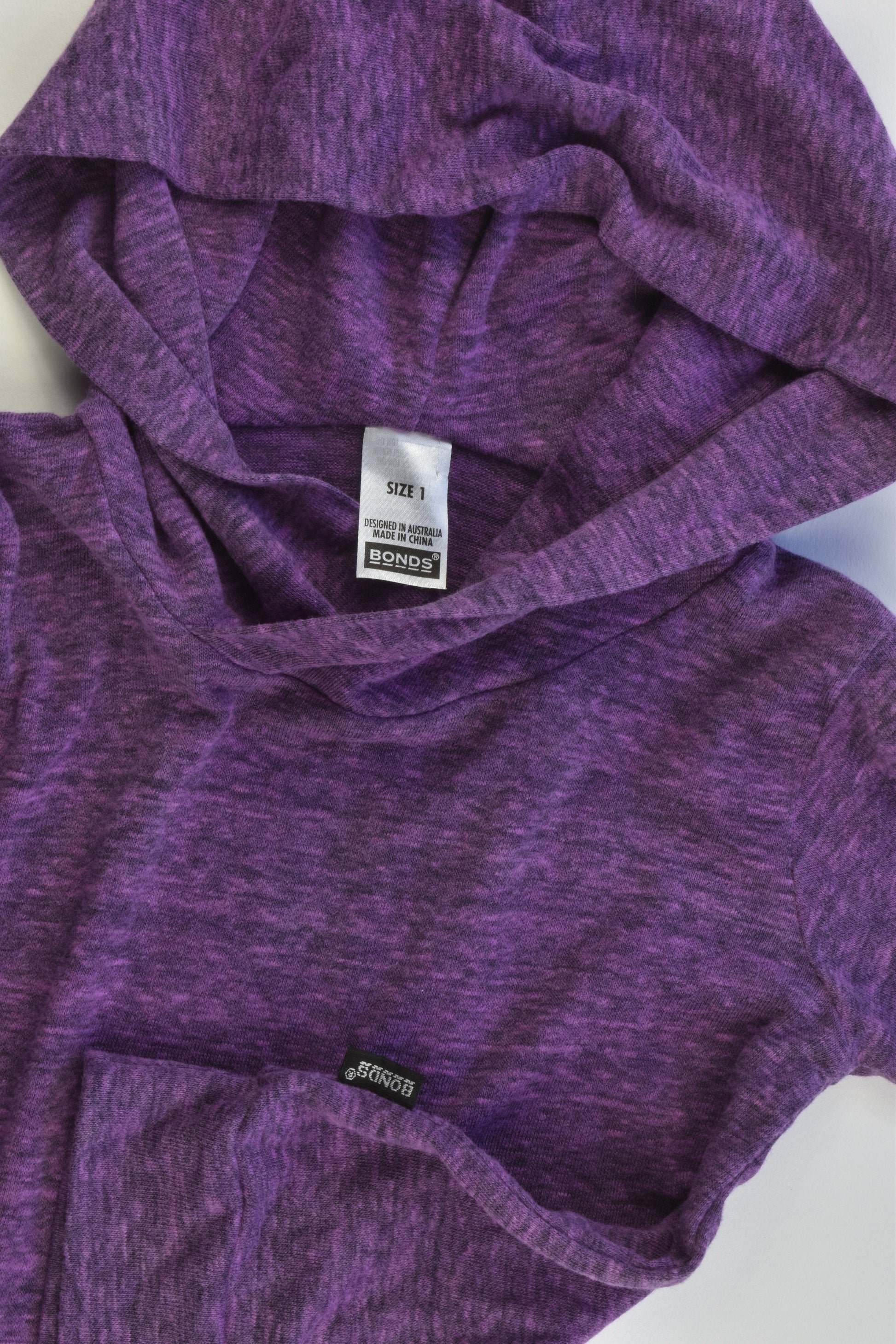 Bonds Size 1 (12-18 months) Hooded Jumper