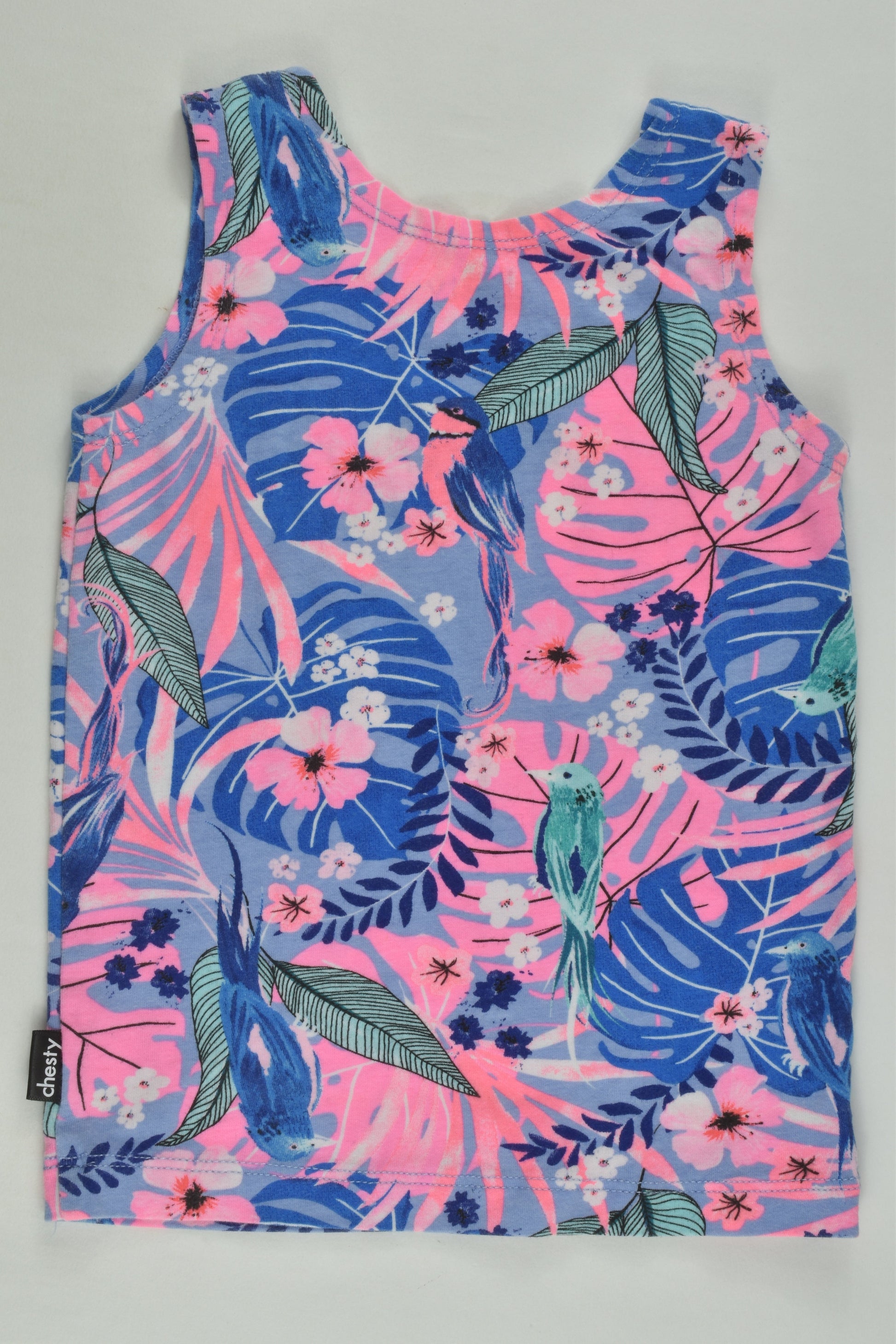 Bonds Size 1 Floral Chesty Tank Top