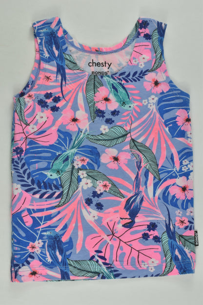 Bonds Size 1 Floral Chesty Tank Top