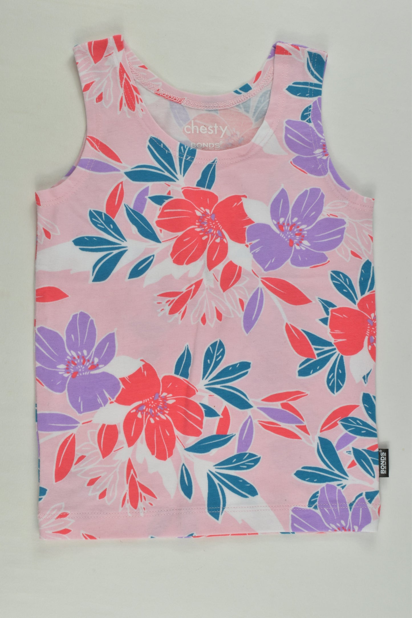 Bonds Size 1 Floral Chesty Tank Top