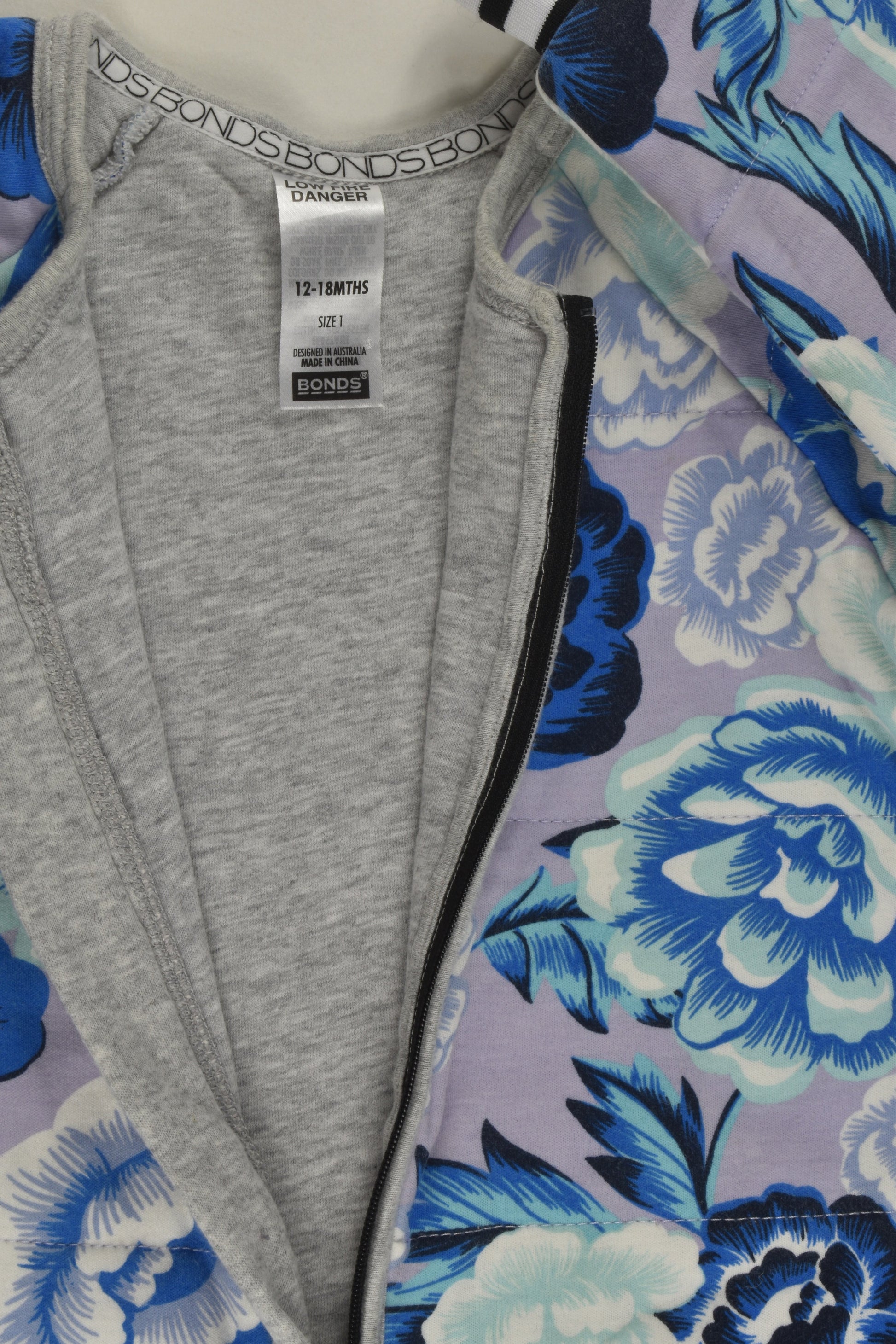 Bonds Size 1 Floral Lightly Padded Wondersuit