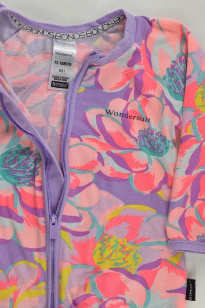 Bonds Size 1 Floral Wondersuit