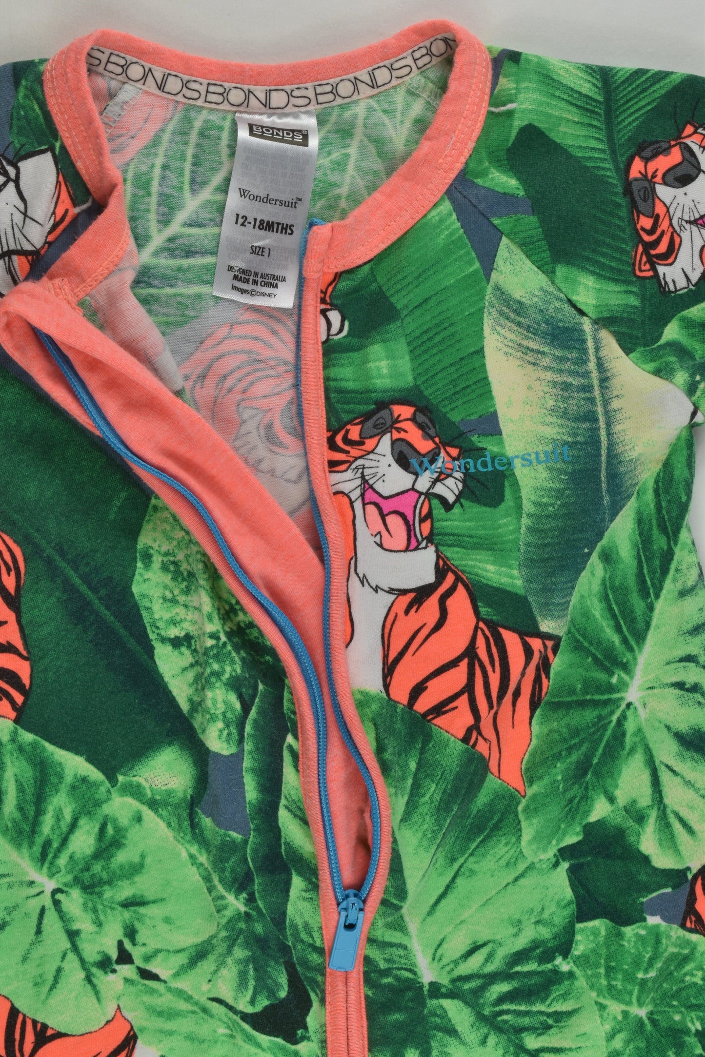 Bonds Size 1 Jungle Book Wondersuit