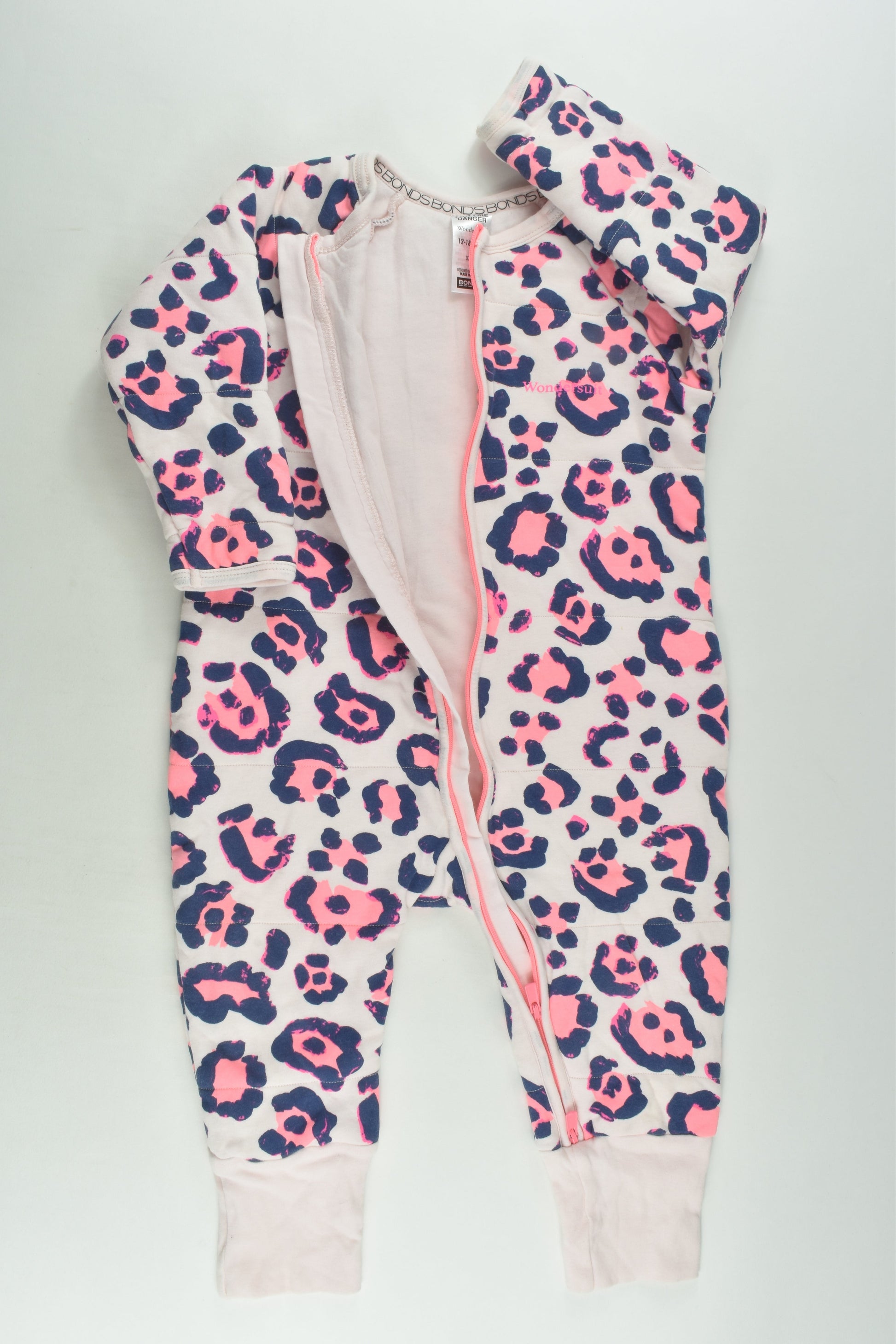 Bonds Size 1 Lightly Padded Leopard Print Wondersuit