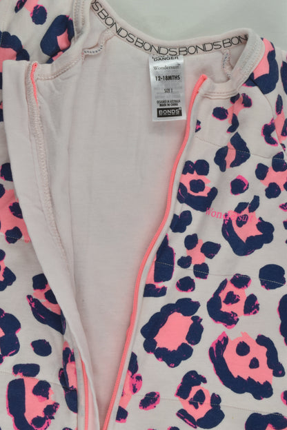 Bonds Size 1 Lightly Padded Leopard Print Wondersuit