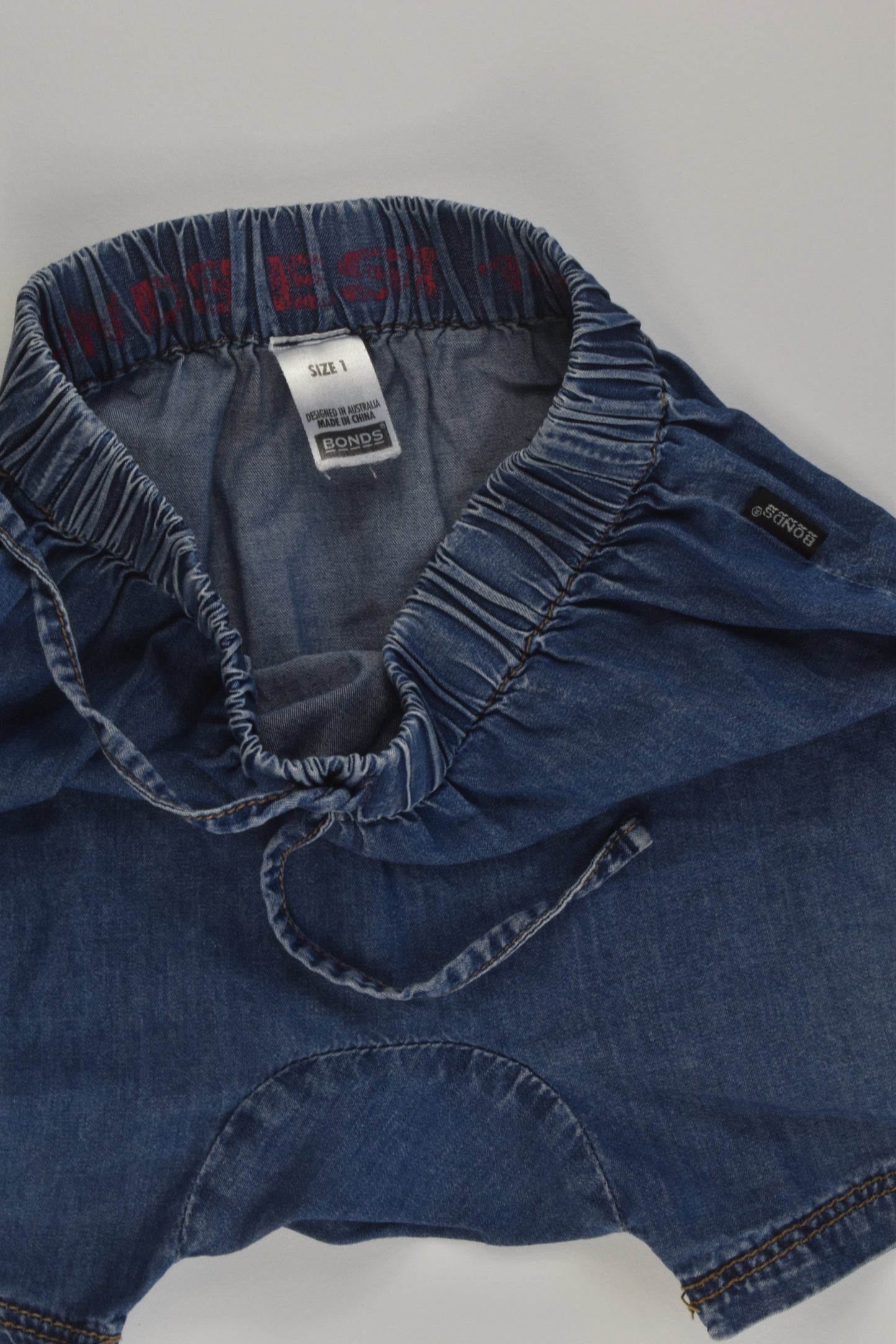 Bonds Size 1 Lightweight Denim Shorts