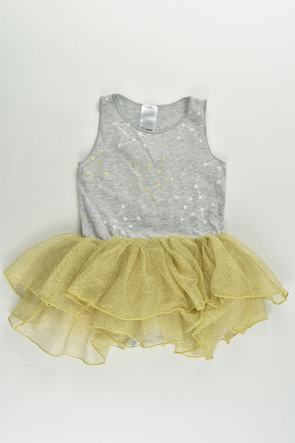 Bonds Size 1 Stars Tutu Dress with Bodysuit Underneath