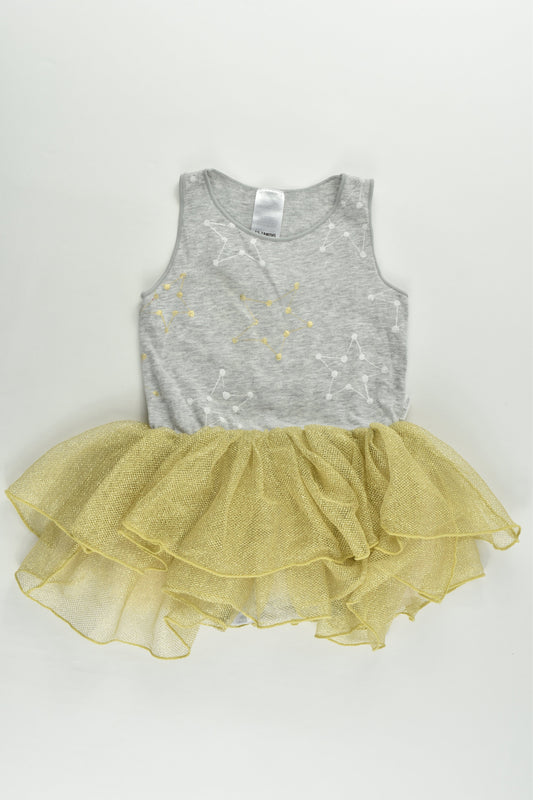 Bonds Size 1 Stars Tutu Dress with Bodysuit Underneath