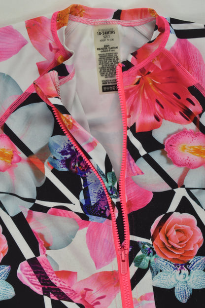 Bonds Size 2 (18-24 months) Floral Rashie Swimsuit