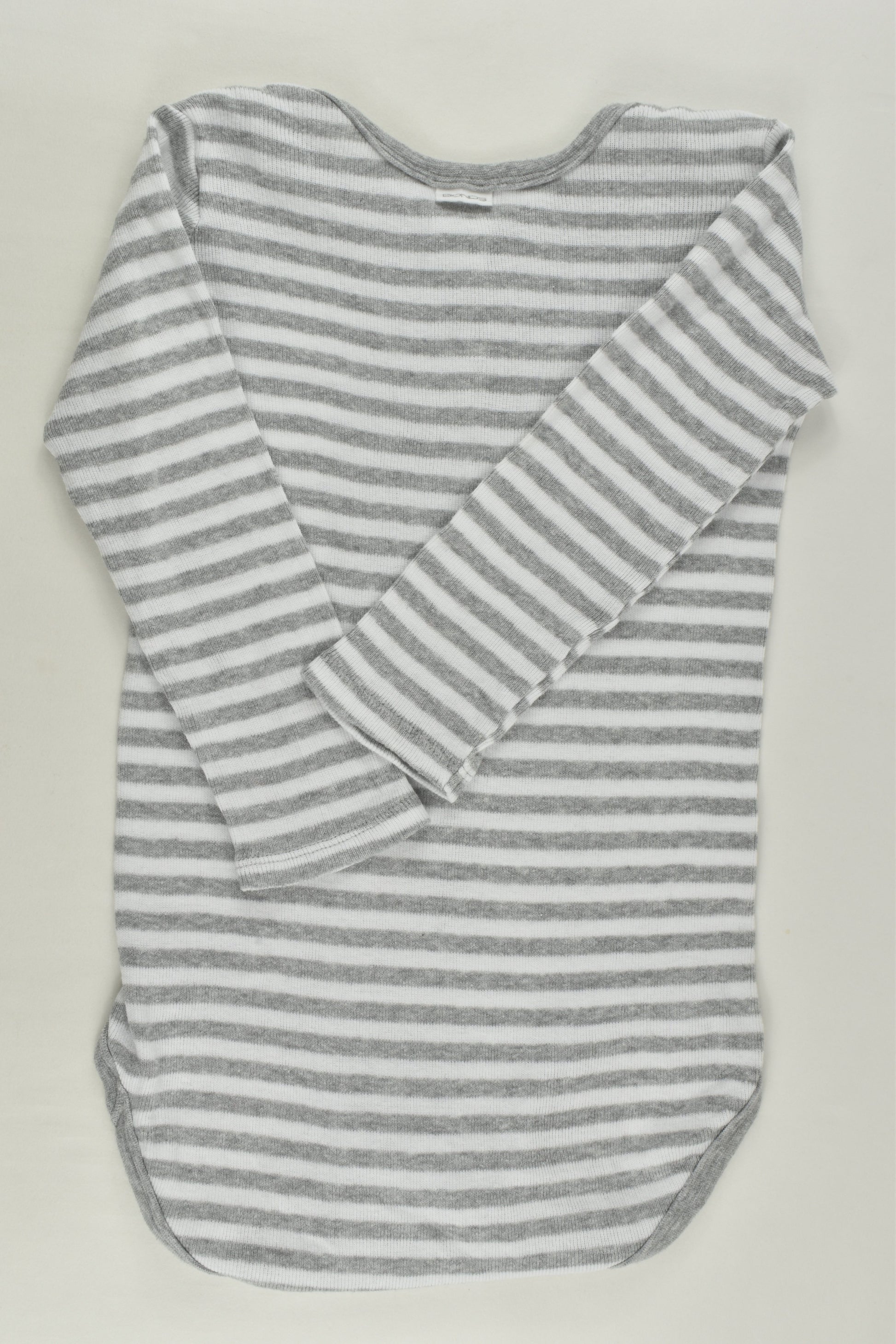 Bonds Size 2 Striped Ribbed Bodysuit
