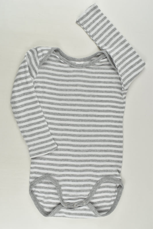 Bonds Size 2 Striped Ribbed Bodysuit