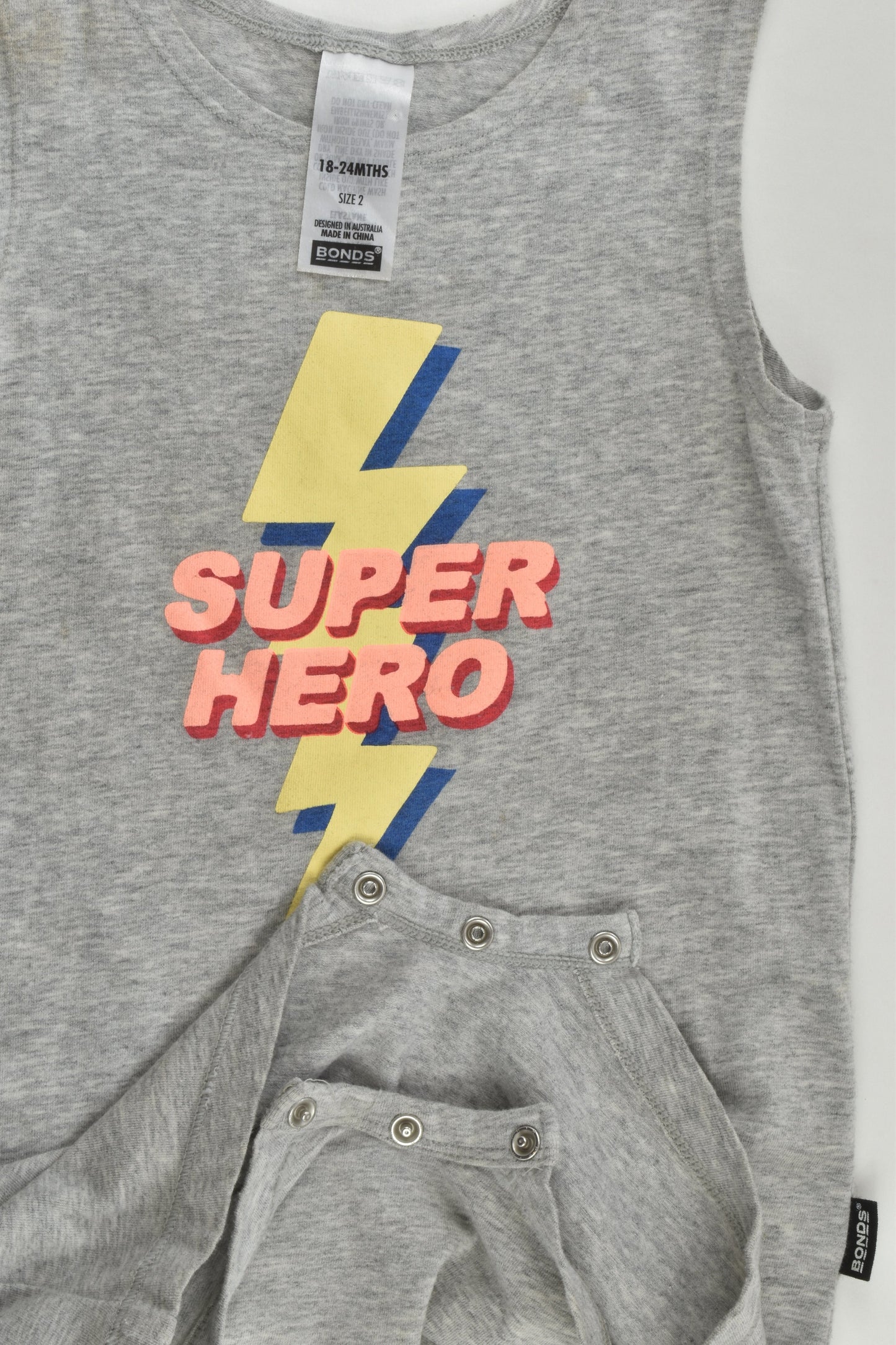 Bonds Size 2 'Superhero' Short Romper