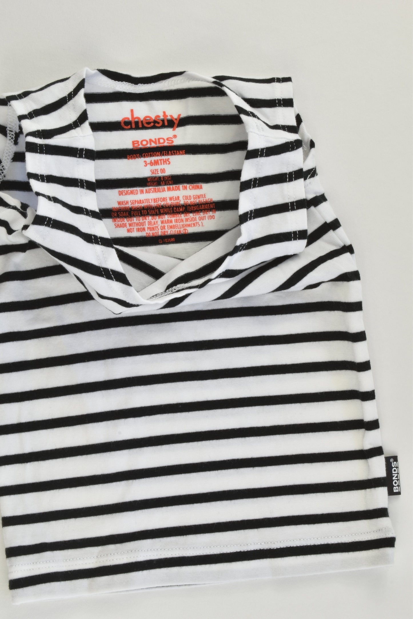 Bonds Size 3-6 months (00) Striped Chesty Tank Top