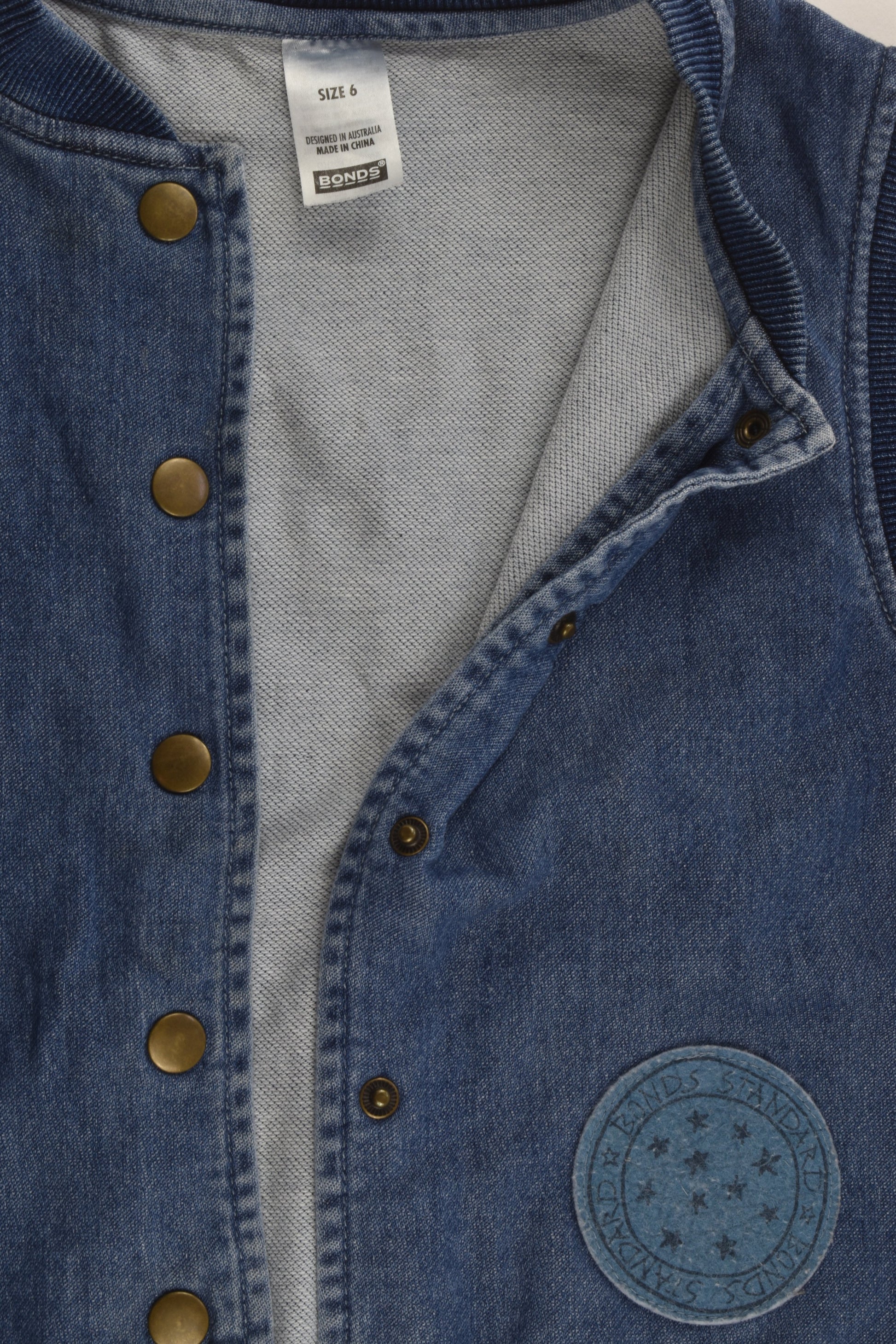Bonds Size 6 Denim-like Vest