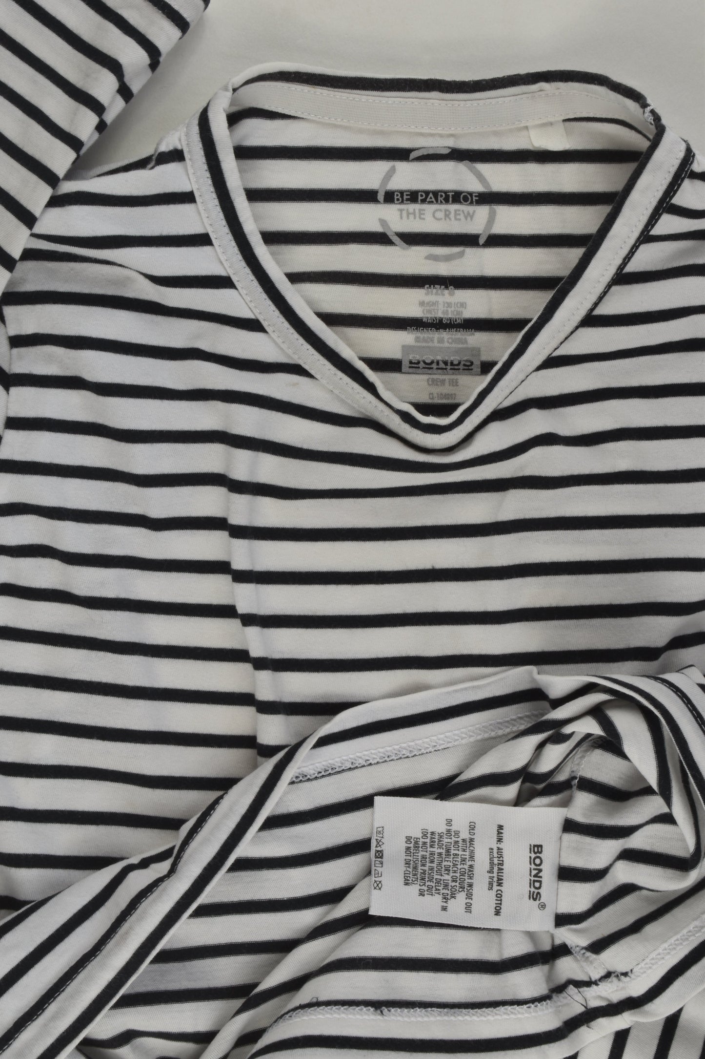 Bonds Size 8 Striped Top
