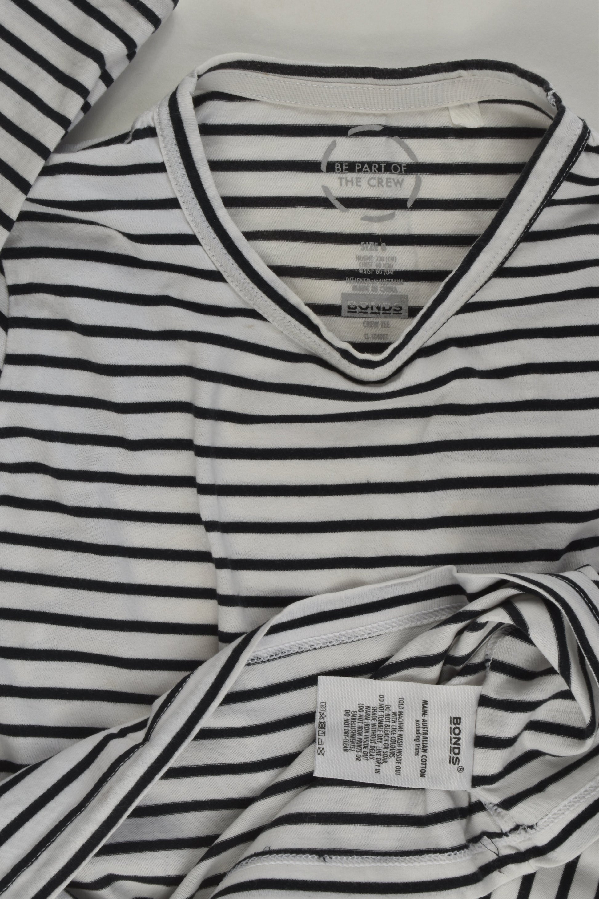 Bonds Size 8 Striped Top