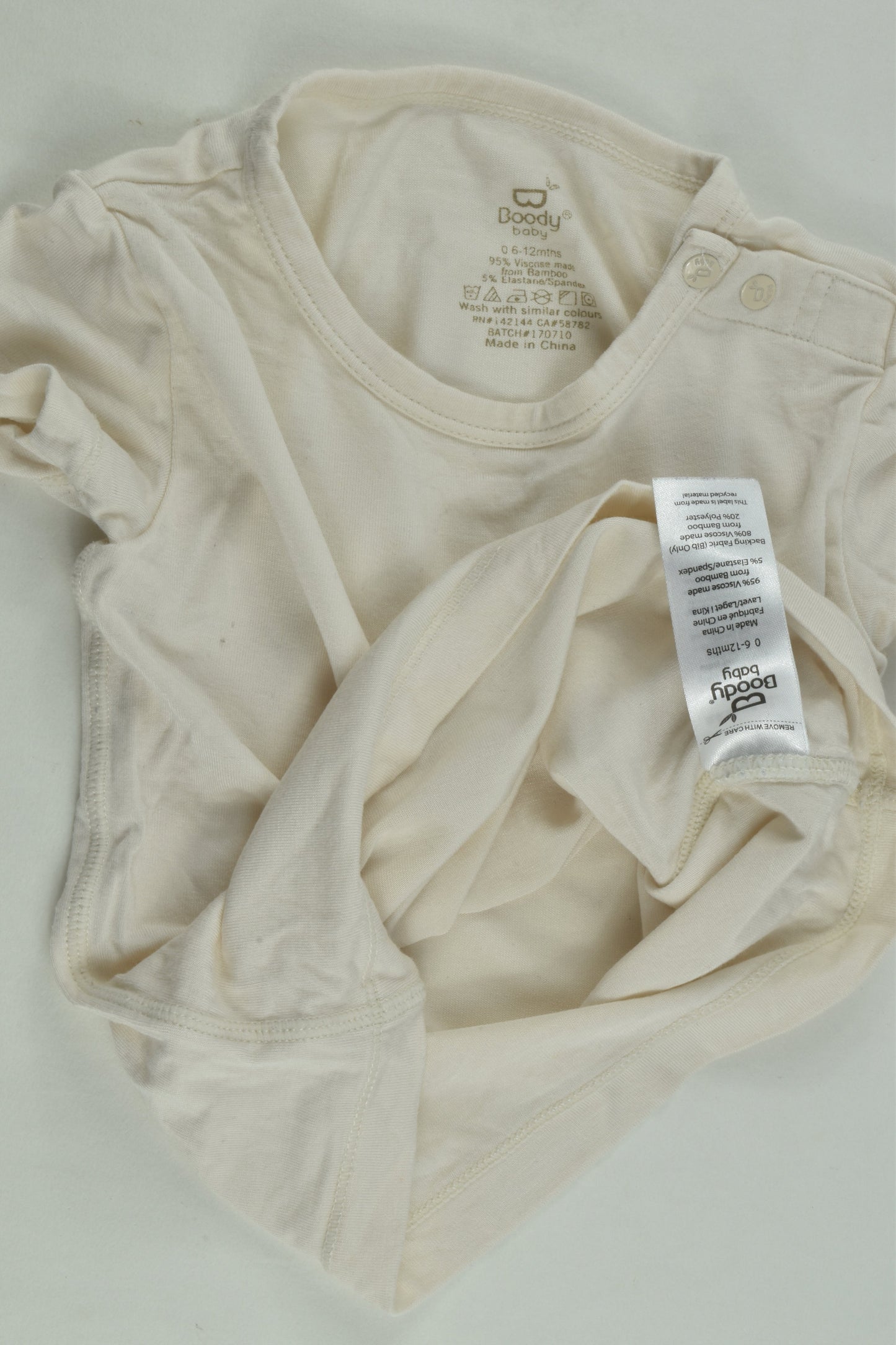 Boody Baby Size 0 Bamboo T-shirt