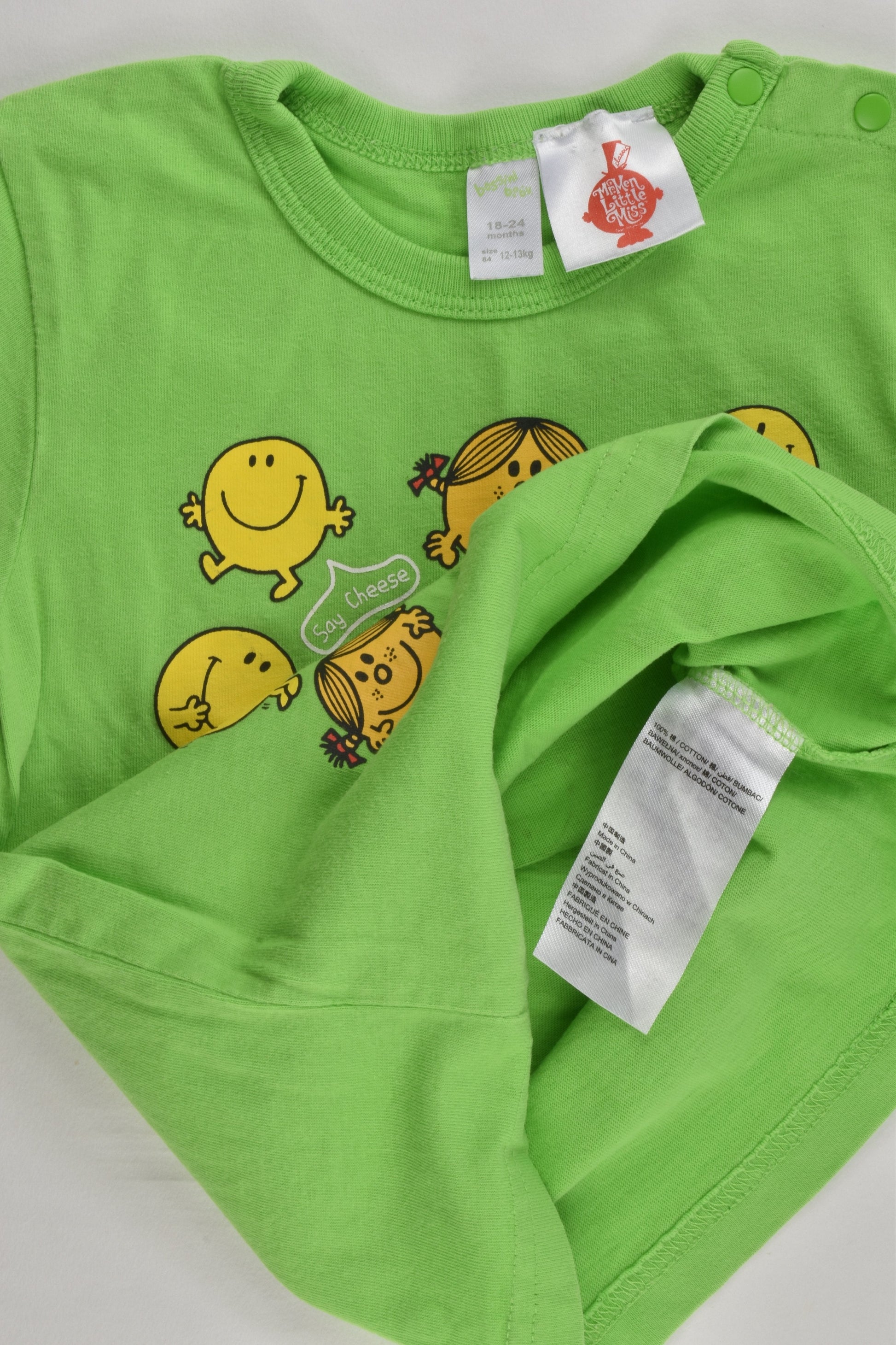 Bossini Baby Size 2 (18-24 months) Mr. Men and Little Miss T-shirt