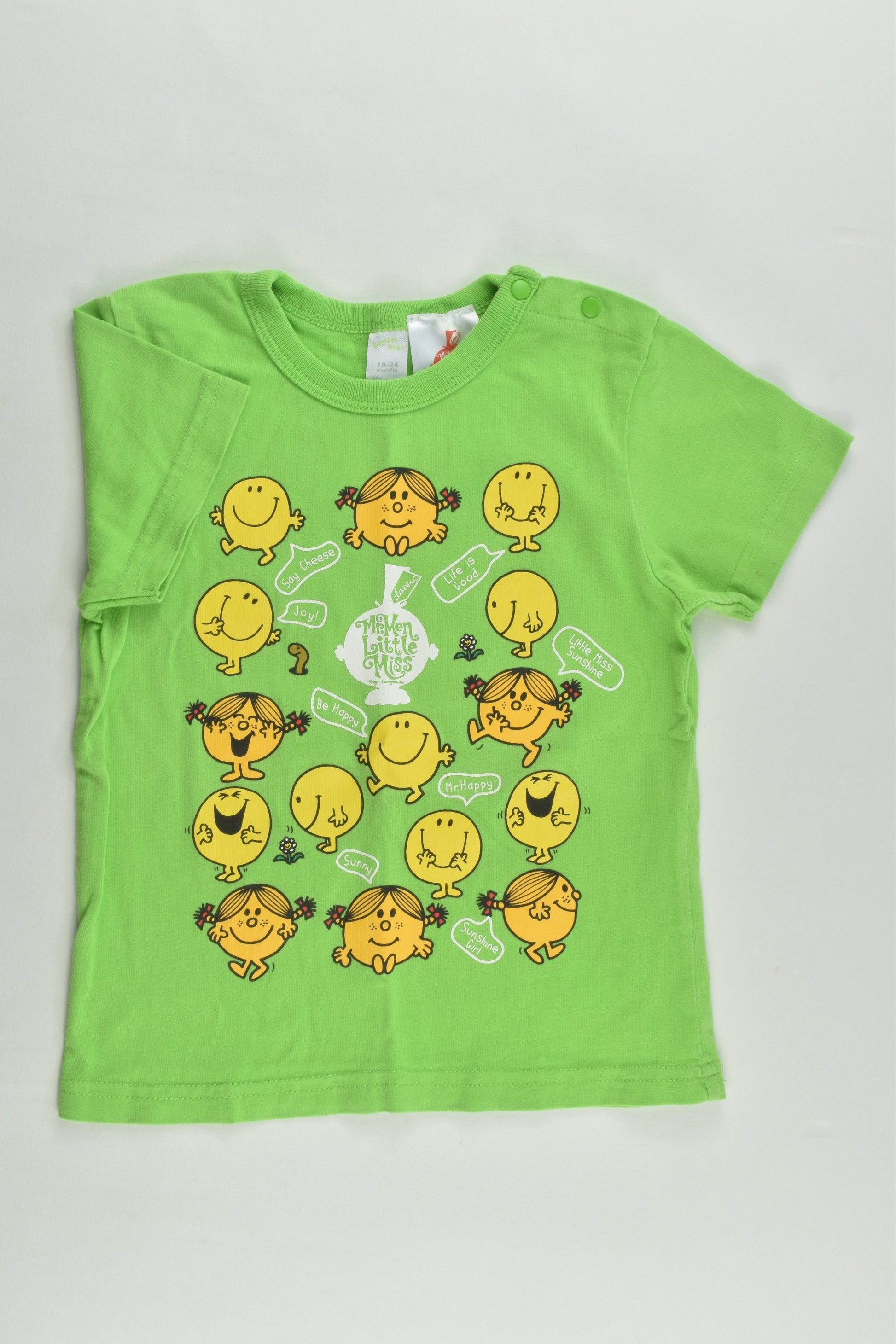Bossini Baby Size 2 (18-24 months) Mr. Men and Little Miss T-shirt
