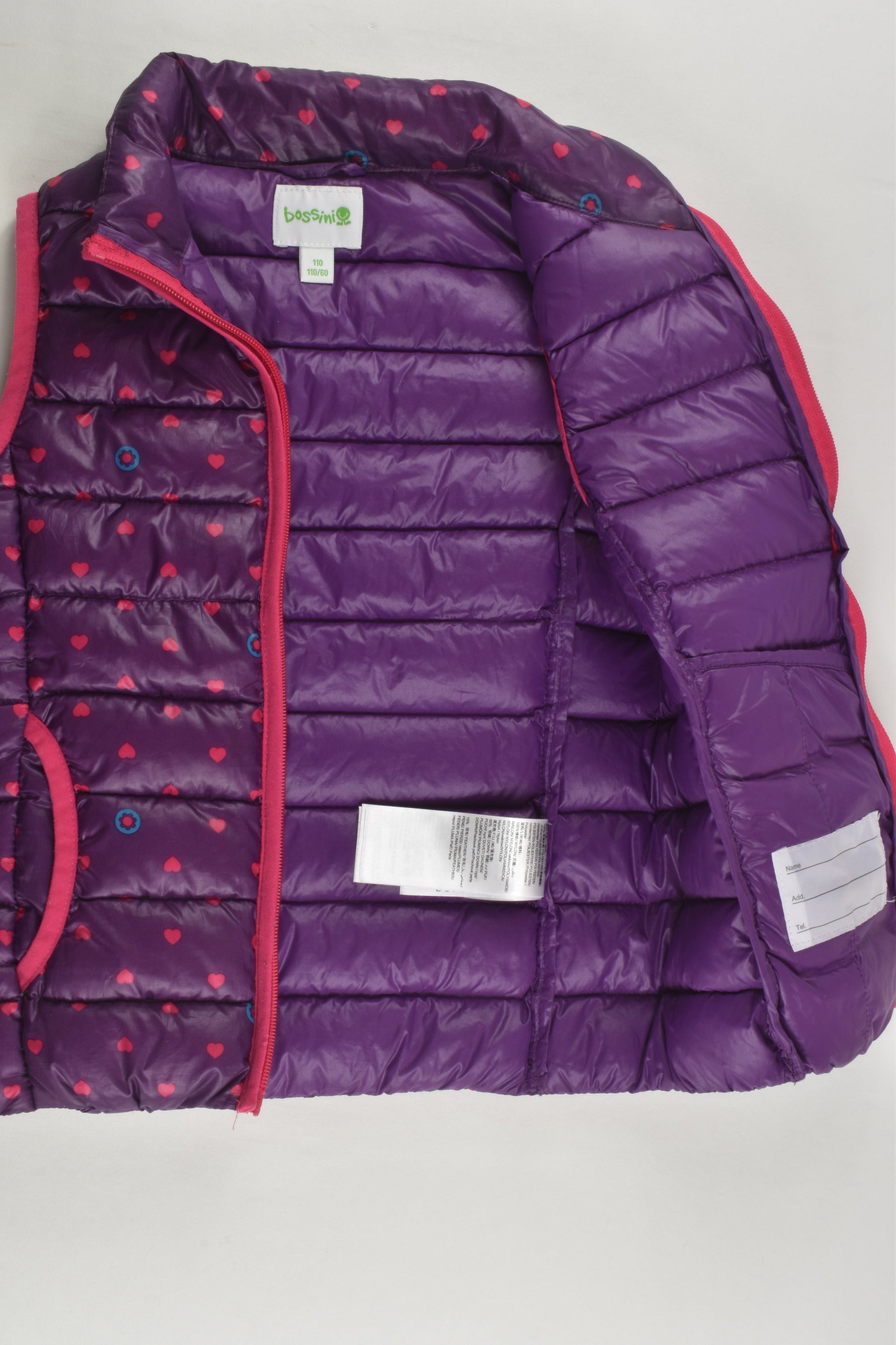 Bossini Size 5 (110 cm) Puffer Vest