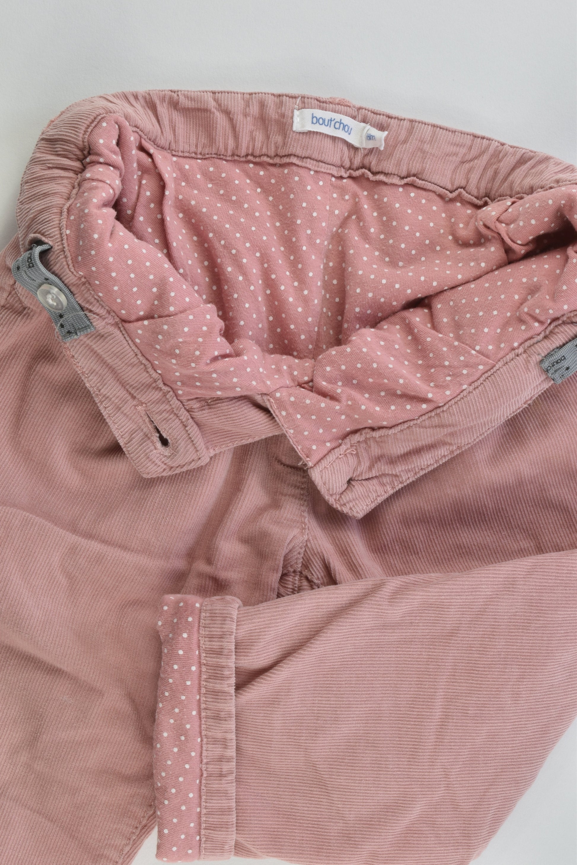 Bout'Chou (France) Size 1 (18 months, 81 cm) Lined Soft Cord Pants