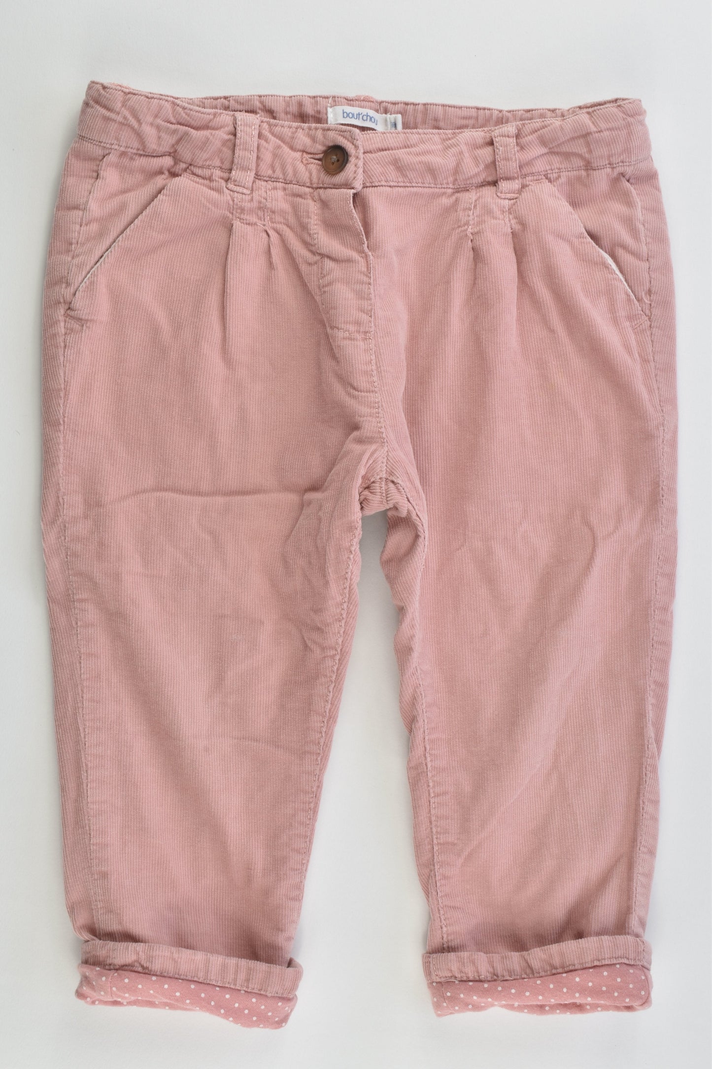 Bout'Chou (France) Size 1 (18 months, 81 cm) Lined Soft Cord Pants