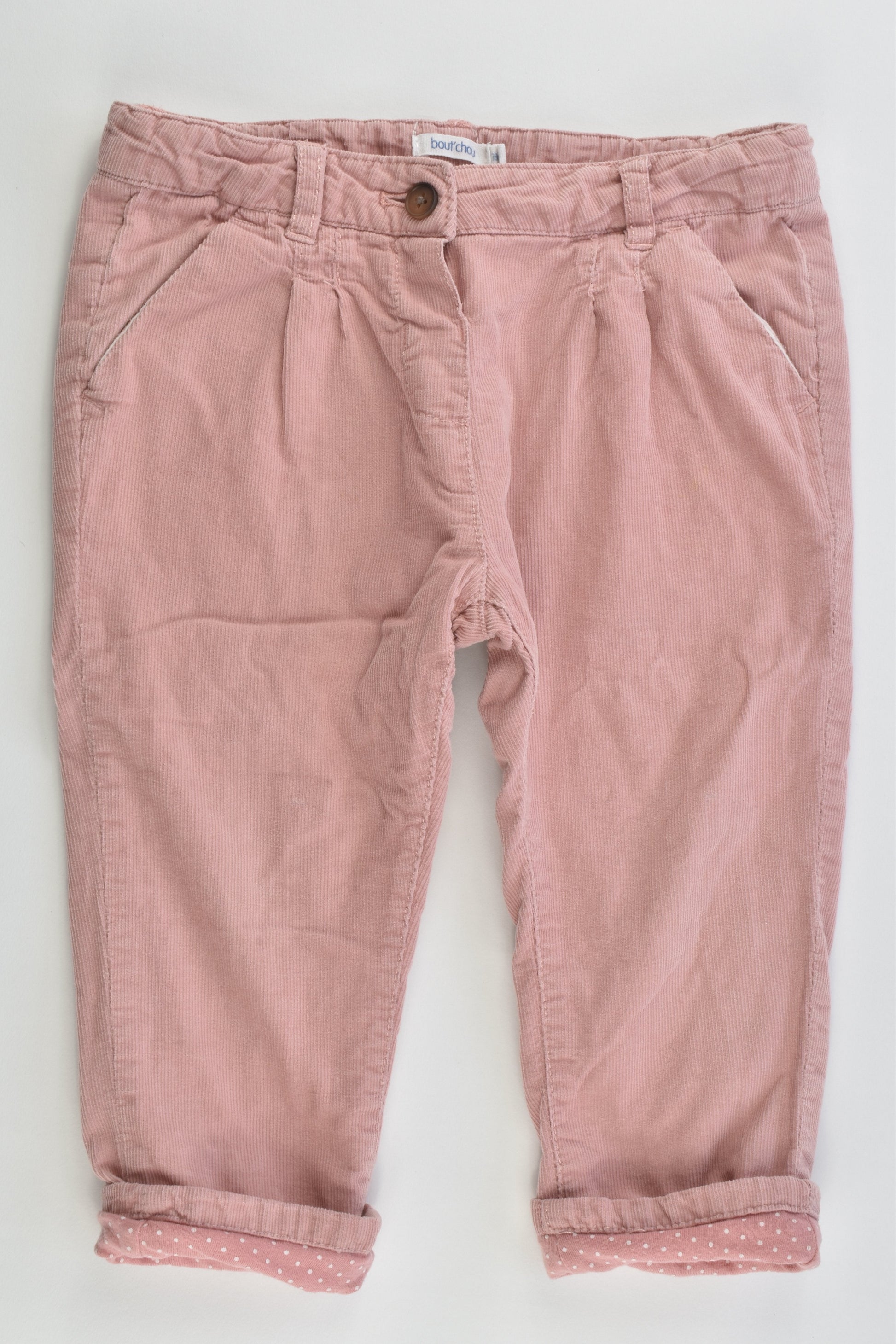 Bout'Chou (France) Size 1 (18 months, 81 cm) Lined Soft Cord Pants