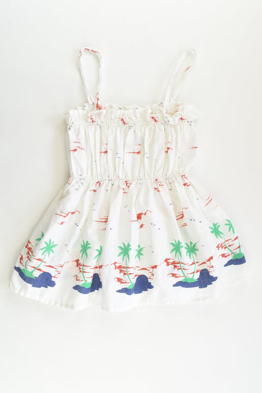 Brand Unknown (AU) Size 2 Vintage Palm Trees Blouse