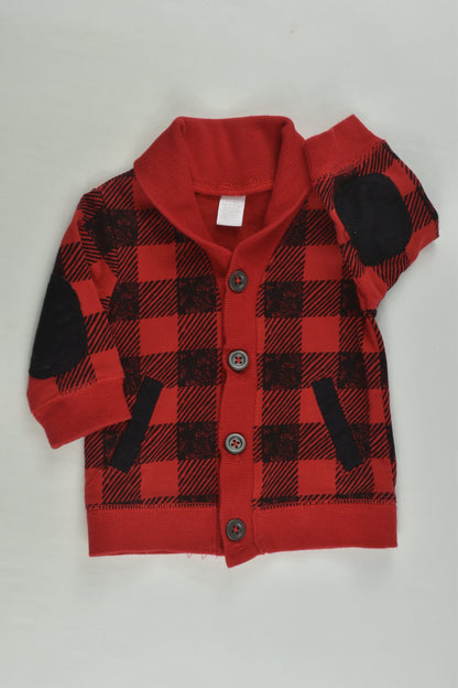 Brand Unknown (France) Size 000 (0-3 months) Checked Sweater Cardigan