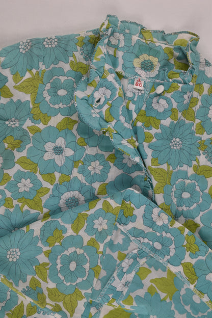 Brand Unknown (France) Size 1 (2 years, 86 cm) Floral Blouse