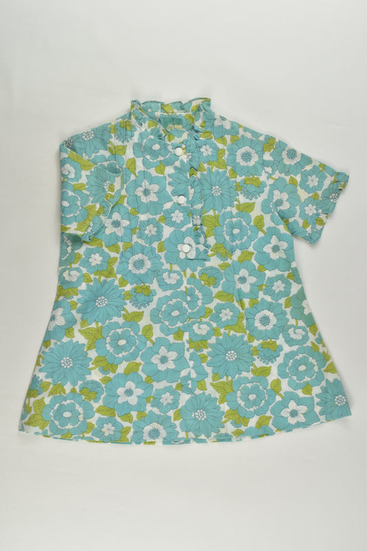 Brand Unknown (France) Size 1 (2 years, 86 cm) Floral Blouse